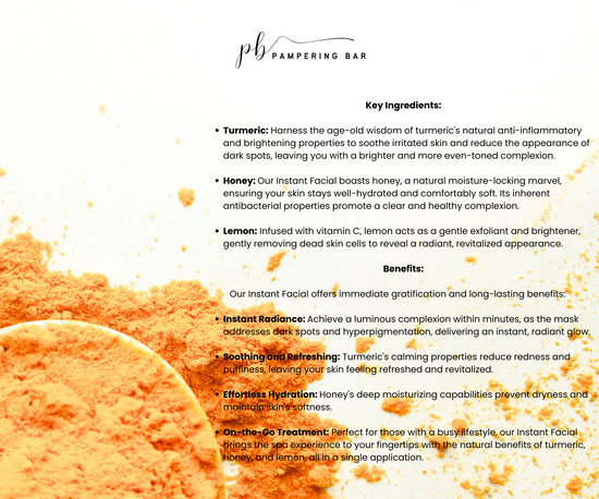Turmeric and Honey Brightening Instant Facial