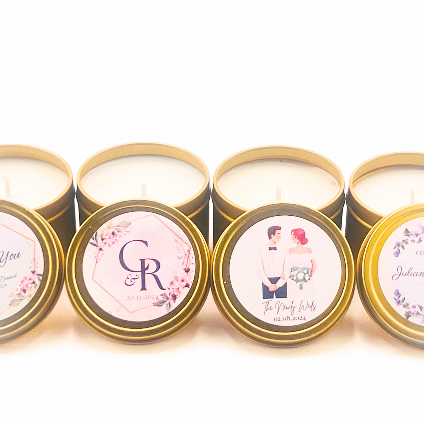 WEDDING-Candle Tin Party Favors-4oz