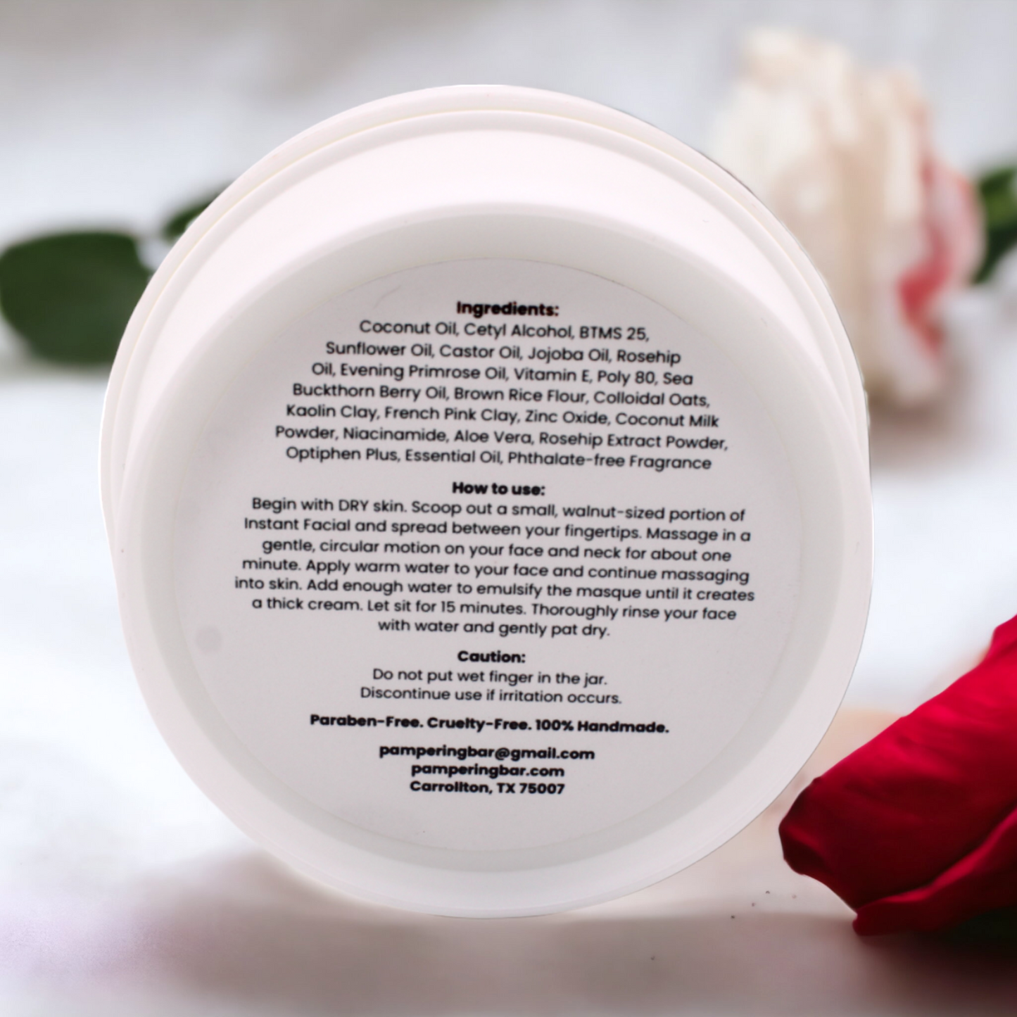 Instant Facial/Face Wash - Rose For All Skin Type-2oz