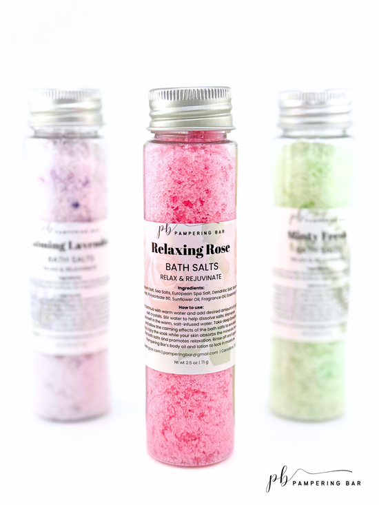Test Tube Bath Salt - Relaxing Rose