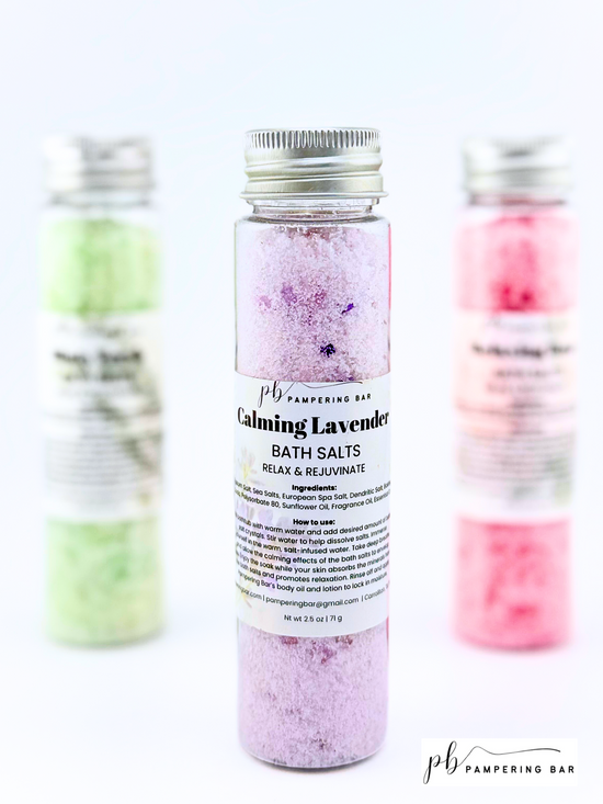 Bath Salt Jar- Calming Lavender-2.5oz
