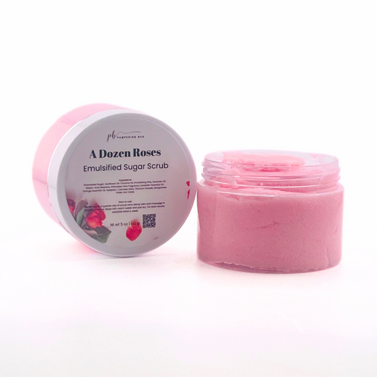 A Dozen Roses Exfoliating Sugar Scrub-5oz