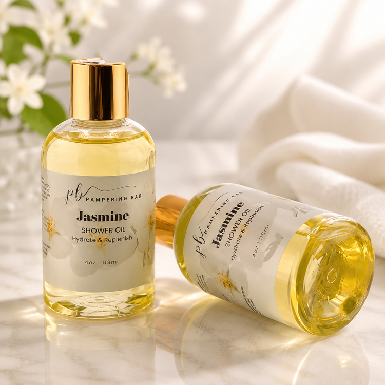 Pampering Bar Jasmine hydrating body and shower oil