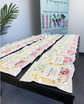 Display of individually packaged Pampering Bar shower steamers for gifts and party favors